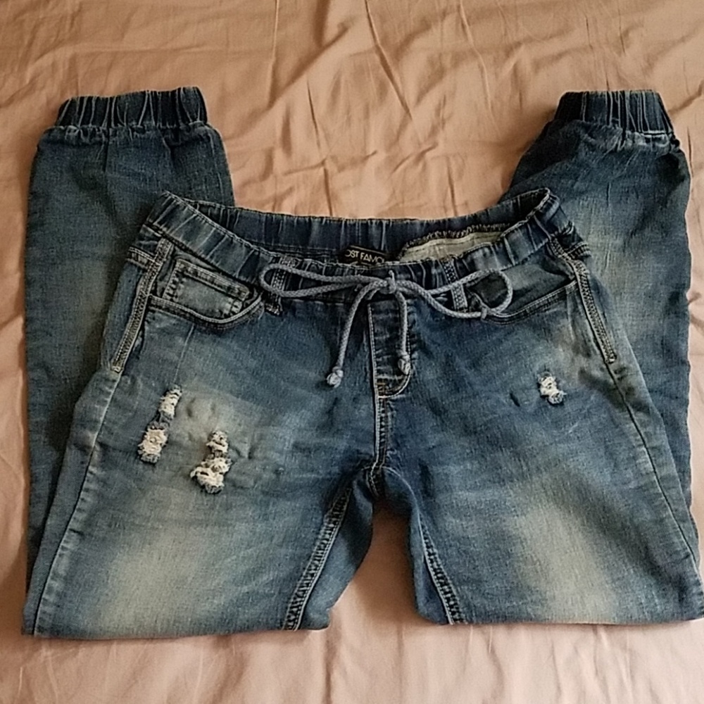 Denim jogger